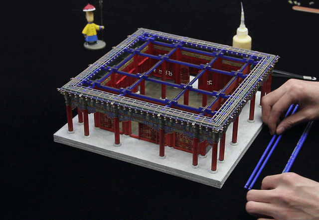 Zhonghe Hall Collection Building 3D Puzzles Mortise and Tenon DIY Model Kit