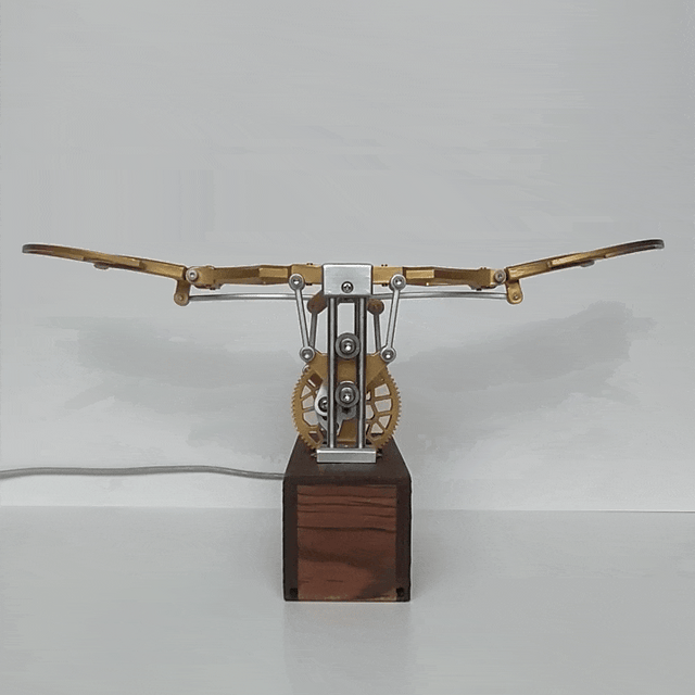 Mechanical Flapping Wings Dynamic 3D DIY Mechanical Metal Ornithopter Model Kit